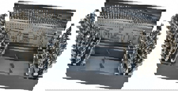 Drill Bit Set: Jobber Length Drill Bits, 115 Pc, 0.04